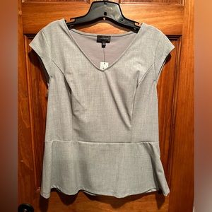 Grey Peplum Top